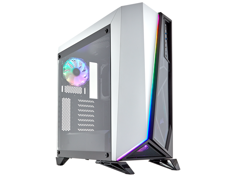 Corsair Carbide Series SPEC-OMEGA RGB White & Black Mid Tower Case