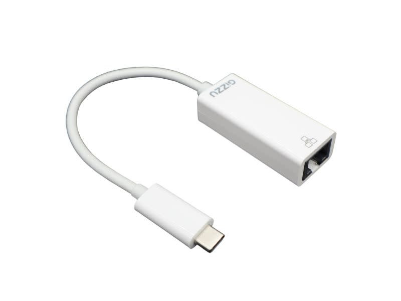 GIZZU USB-C to Gigabit Adapter - White