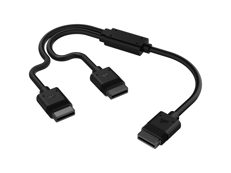 Corsair iCUE LINK Black 1 x 600mm Y-Cable with Straight Connectors