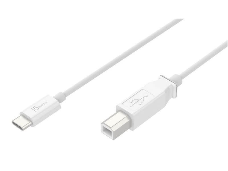 J5create JUCX11 USB2.0 Type-C to Type-B Cable 1m