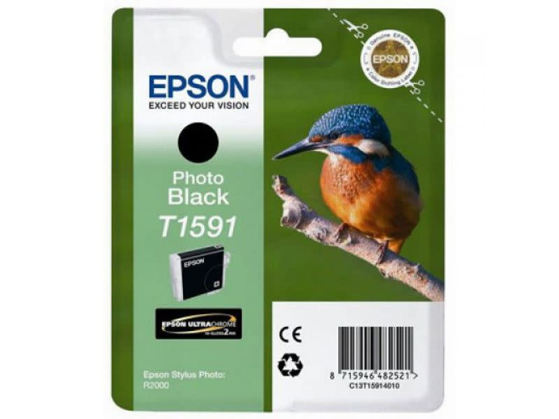 Genuine Epson T1591 Photo Black Ink Cartridge (17ml)