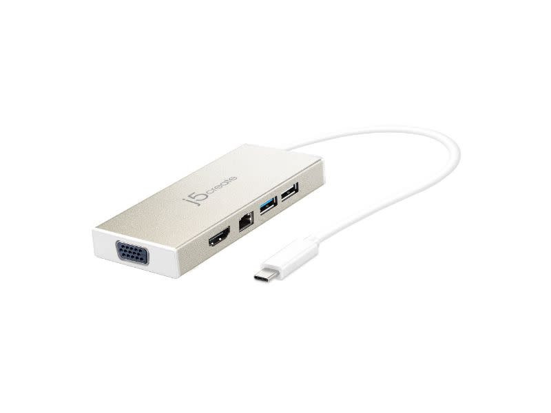 j5create JCD376 USB-C Multiport Adapter with Power Delivery