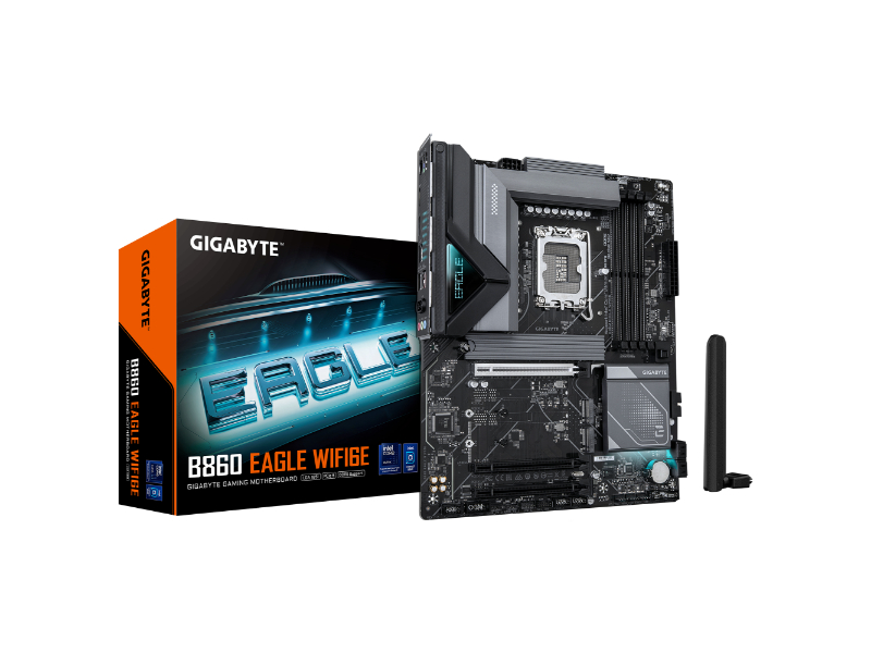 Gigabyte B860 Eagle WiFi6E Intel LGA 1851 Socket ATX Desktop Motherboard