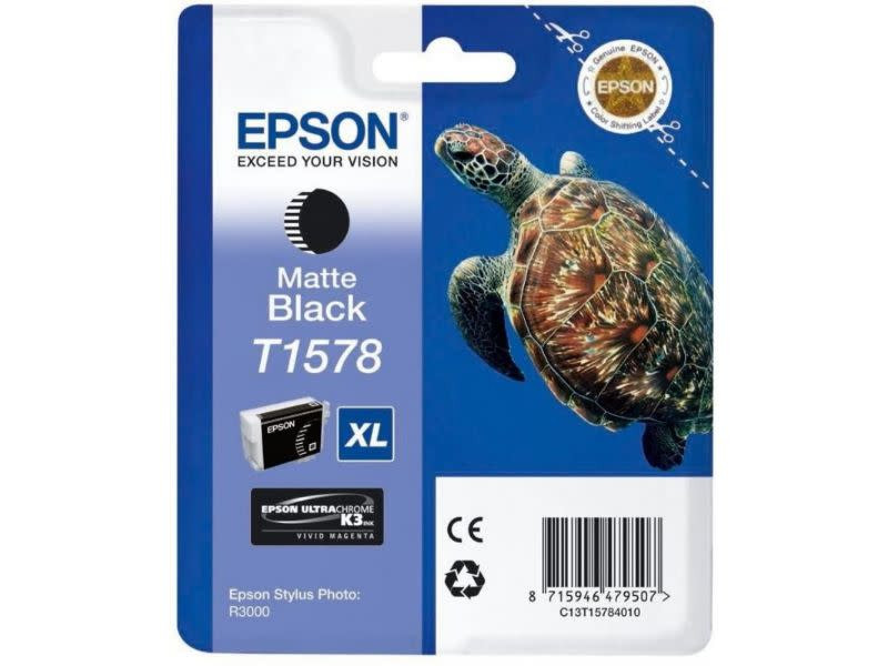 Genuine Epson Matte Black T1578 Ink Cartridge (25.9ml)