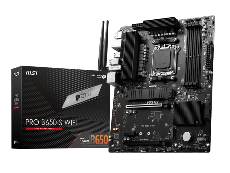 MSI PRO B650-S Wi-Fi DDR5 ATX AMD Motherboard