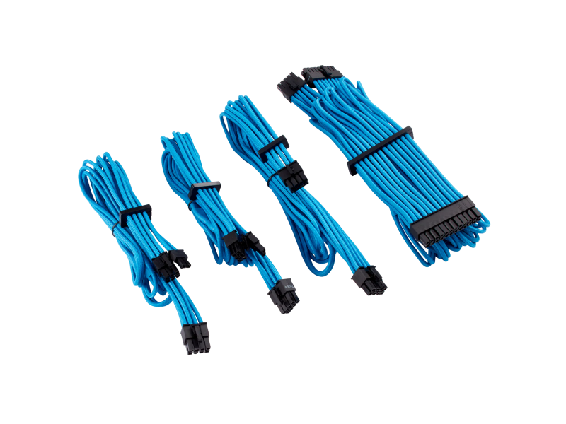 Corsair Premium Individually Sleeved PSU Cables Starter Kit Type 4 Gen 4 – Blue