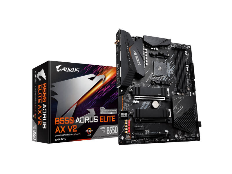 Gigabyte B550 Aorus Elite AX V2 AMD AM4 Socket ATX Desktop Motherboard