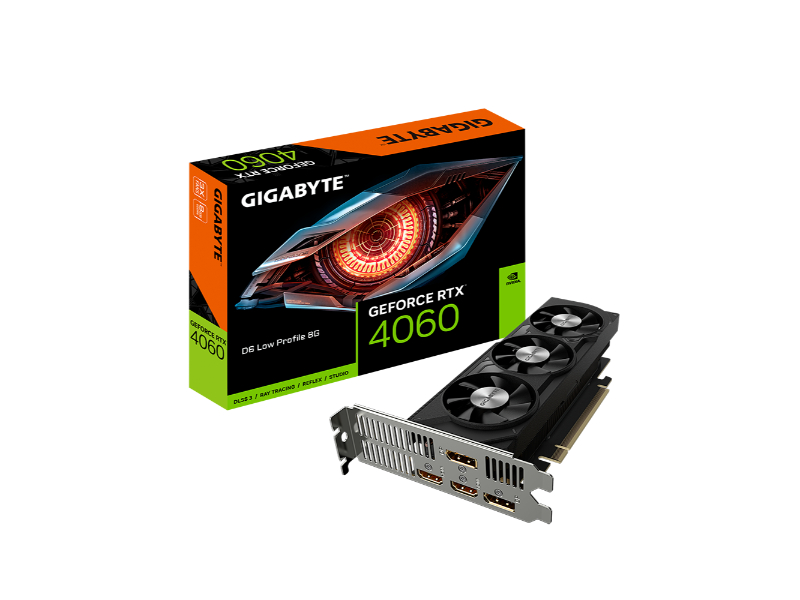 Gigabyte GeForce RTX 4060 D6 Low Profile 8GB GDDR6 Nvidia Graphics Card