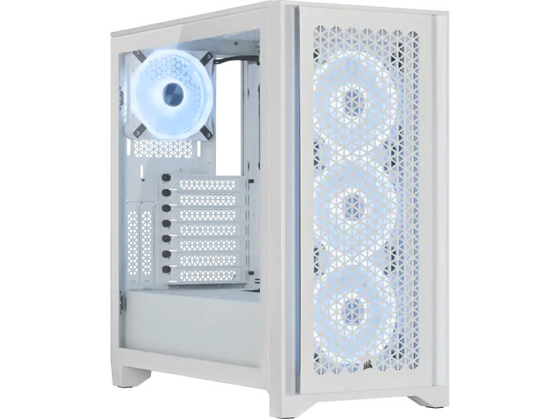 Corsair iCUE 4000D Airflow QL Edition Tempered Glass White Mid