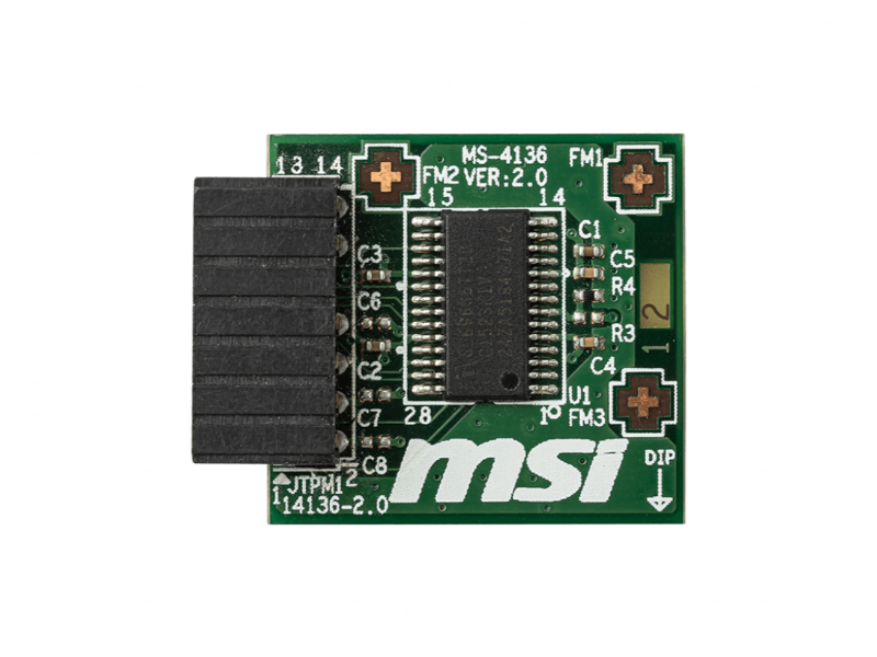 MSI TPM 2.0 Module for MSI Motherboards (Intel 300 series and AMD 400 series)