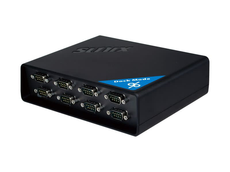 Sunix DevicePort Dock Mode Ethernet enabled 8-port RS-232 Port Replicator