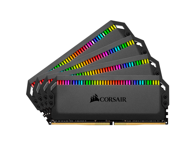 Corsair Dominator Platinum RGB 128GB (4 x 32GB) DDR4-3600MHz CL18 Black Gaming Desktop Memory