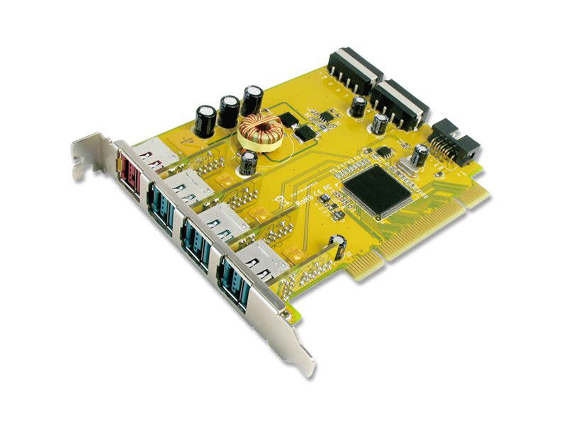 Sunix 1-port 24V & 3-port 12V Powered USB PCI Add-On Card
