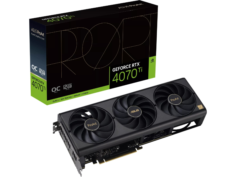 Asus GeForce RTX 4070 Ti ProArt 12GB GDDR6X Nvidia Graphics Card