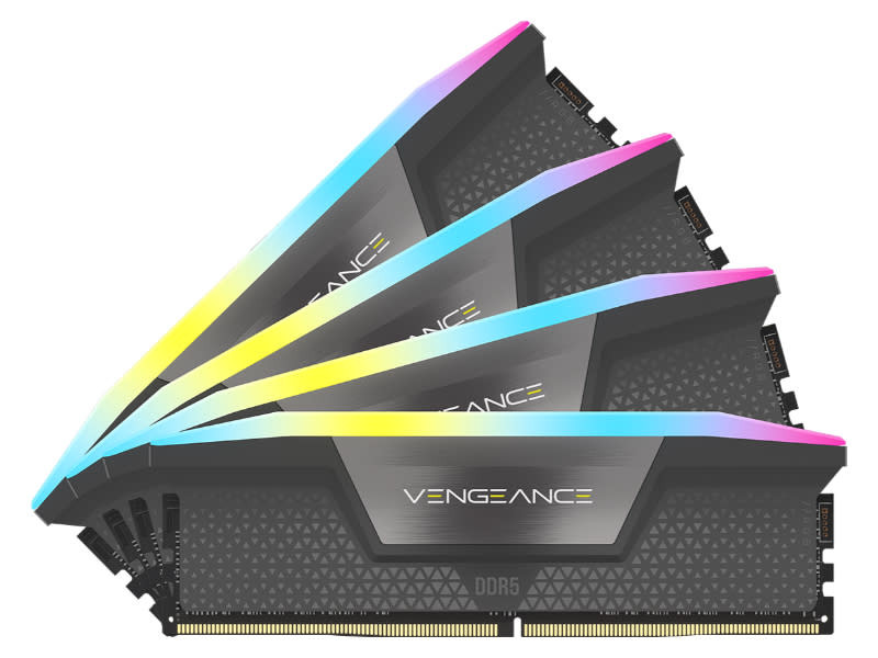 Corsair Vengeance RGB 64GB (4 x 16GB) DDR5-5600MHz CL36 AMD Expo Optimized Black Gaming Desktop Memory