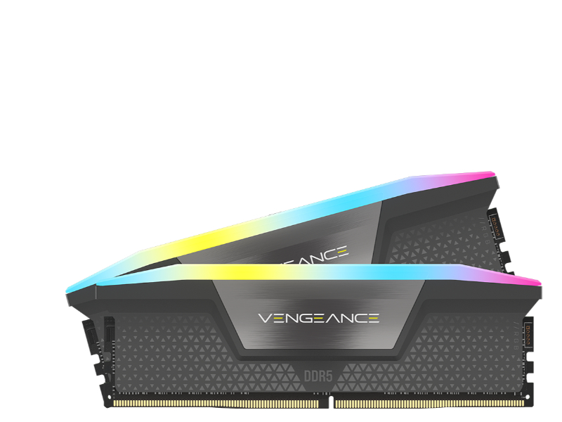 Corsair Vengeance RGB 32GB (2 x 16GB) DDR5-6200MHz CL36 Black Desktop Memory