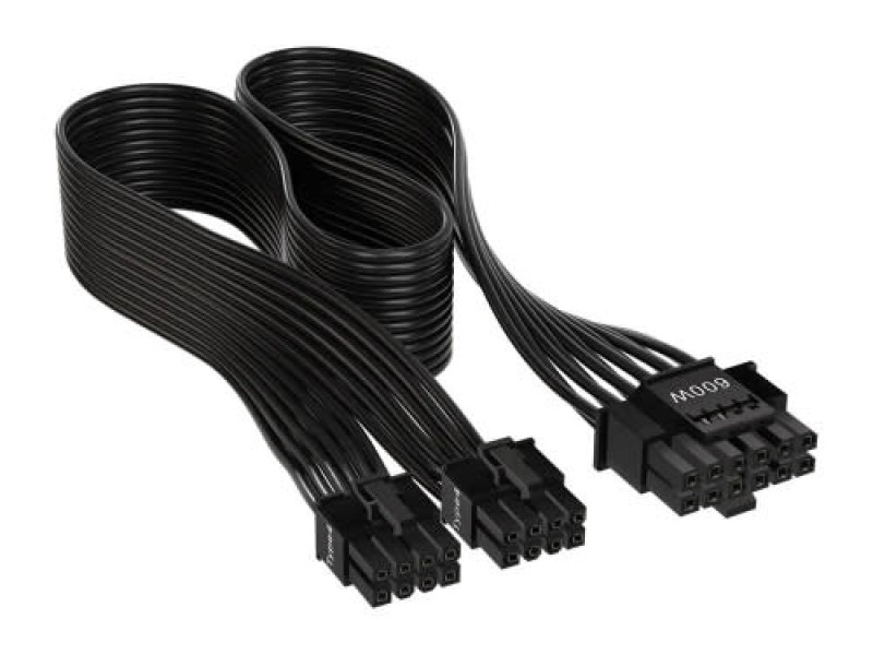 Corsair 600W Black PCIe 5.0 12VHPWR Type-4 PSU Power Cable