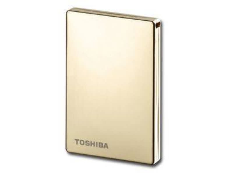 Toshiba StorE 250GB 1.8-inch External Steel Hard Drive Gold