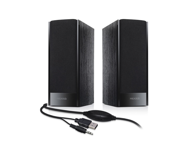 Microlab B56 2.0 Stereo Channel USB Powered Black Speakers