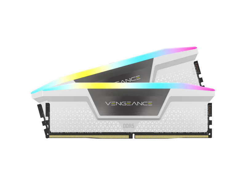 Corsair Vengeance RGB 32GB (2 x 16GB) DDR5-5600MHz CL40 White Desktop Memory