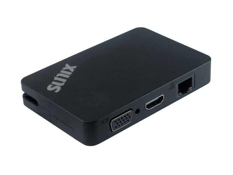 Sunix USB-C Portable Mini Dock with USB 3.0 / Gigabit Ethernet / VGA / HDMI