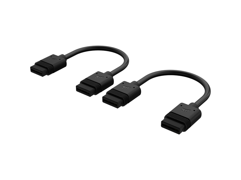 Corsair iCUE LINK Black 2 x 100mm Cable with Straight Connectors