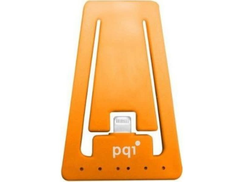PQI Orange i-Cable Stand Apple Certified MFI iPhone Stand with Lightning Connector