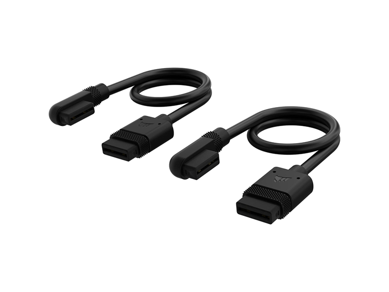 Corsair iCUE LINK Black 2 x 200mm Cable with 90 Degree Connectors