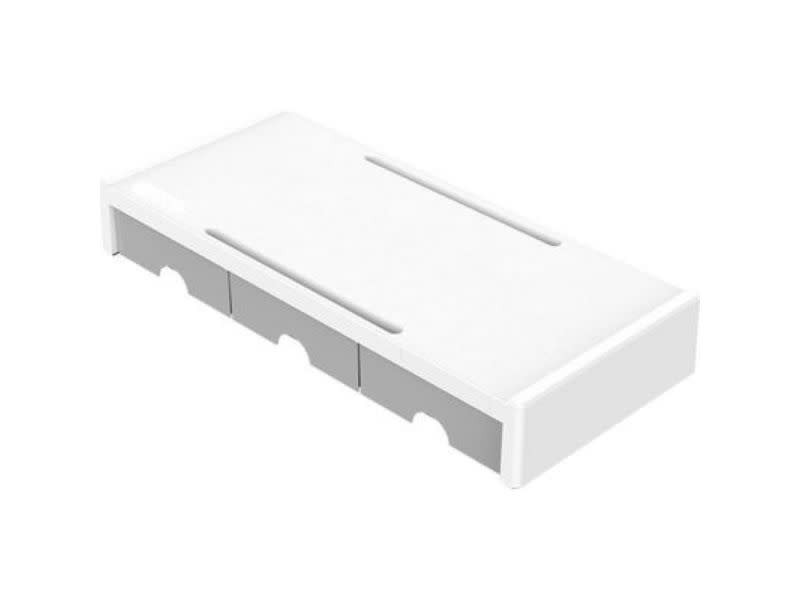 Orico 7.4cm Desktop Monitor Stand with Drawers - White