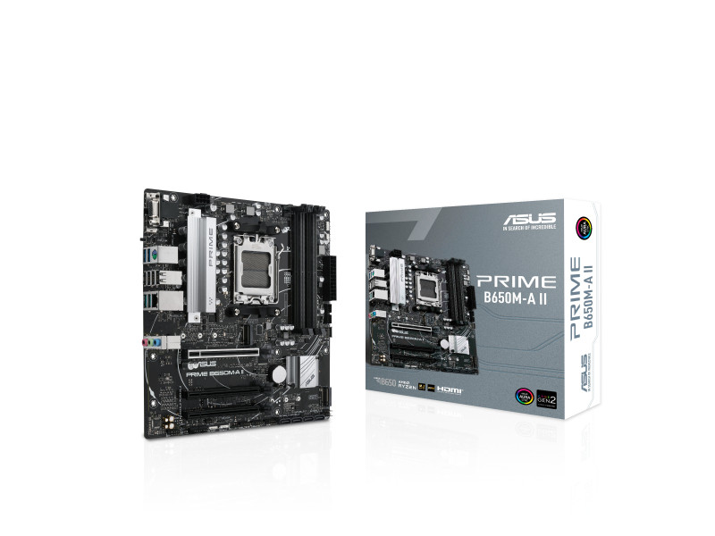 Asus Prime B650M-A II AMD AM5 Socket Micro-ATX Desktop Motherboard