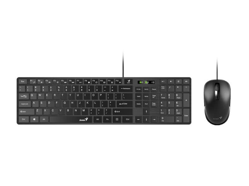 Genius SlimStar C126 USB Wired Keyboard and Mouse Combo