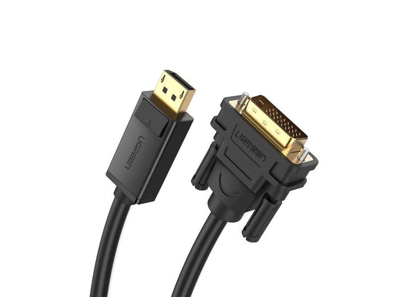 UGreen DP M to DVI-D M (24+1) 2m Cable - Black