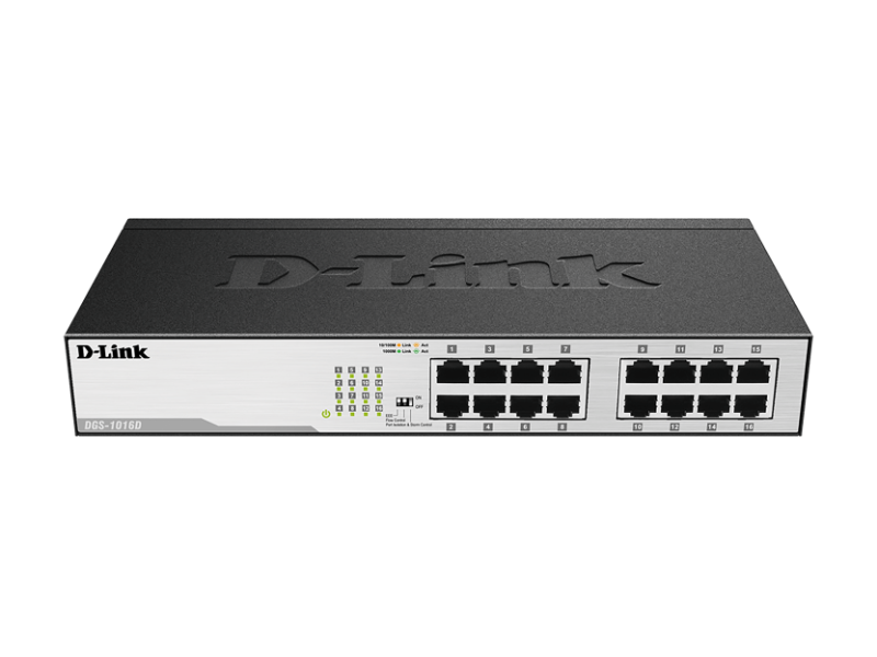D-Link DGS-1016D 16‑Port Gigabit Unmanaged Desktop Switch
