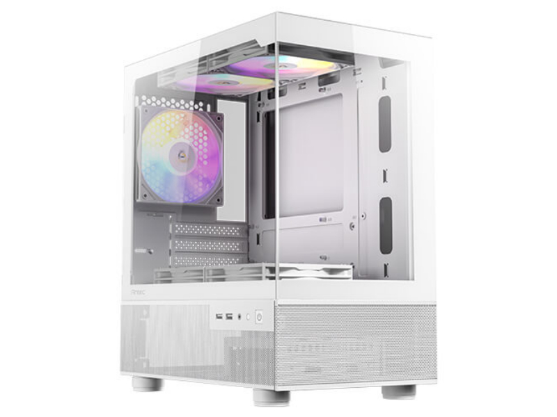 Antec CX200M RGB Elite White Mini Tower Desktop PC Case