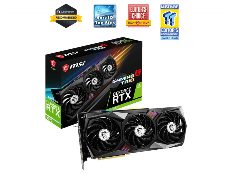 MSI Geforce RTX 3070 Ti Gaming X Trio 8GB GDDR6X PCIE 4.0 Nvidia