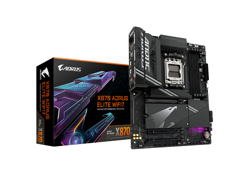 Gigabyte X870 Aorus Elite WiFi 7 AMD AM5 Socket ATX Desktop Motherboard