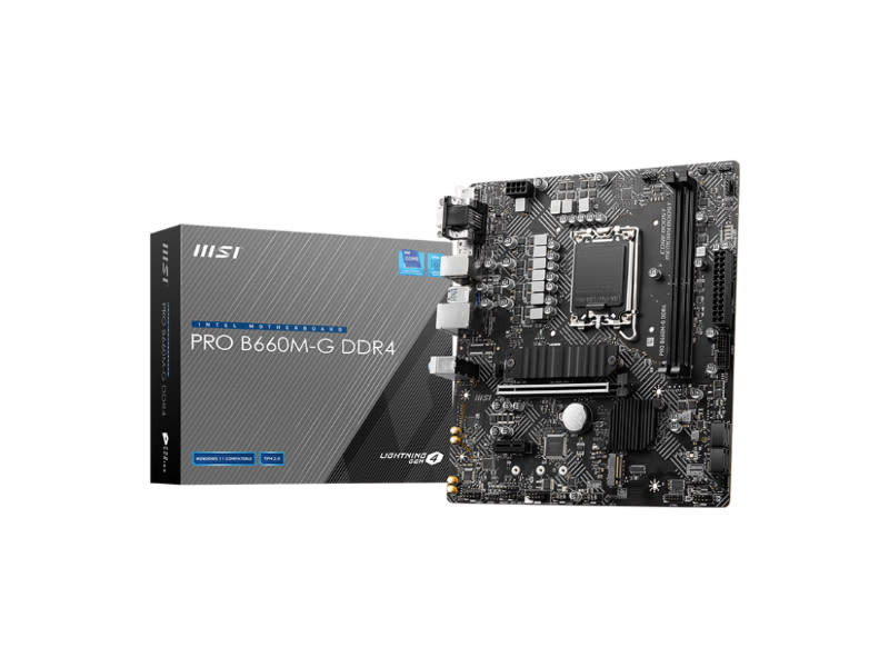 MSI PRO B660M-G DDR4 Intel LGA1700 Socket Motherboard