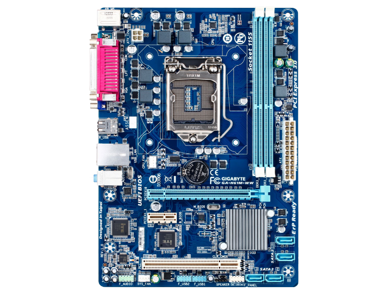 Gigabyte GAH61MWW Intel 1155 Socket MicroATX Desktop Motherboard Intel Motherboards