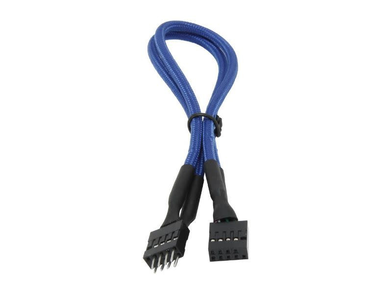 BitFenix Alchemy Multisleeved Internal USB Extension Cable 30cm Blue