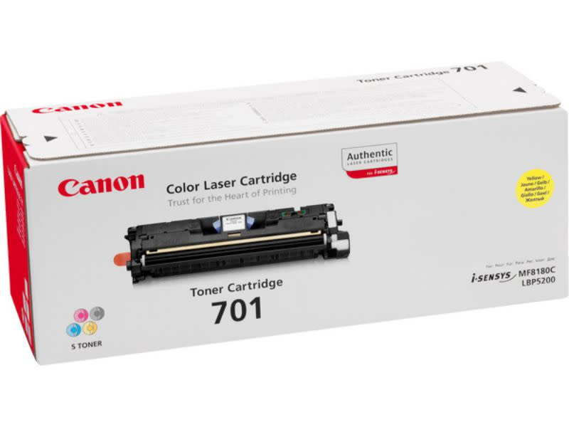 Canon Original 701 Yellow Toner Cartridge