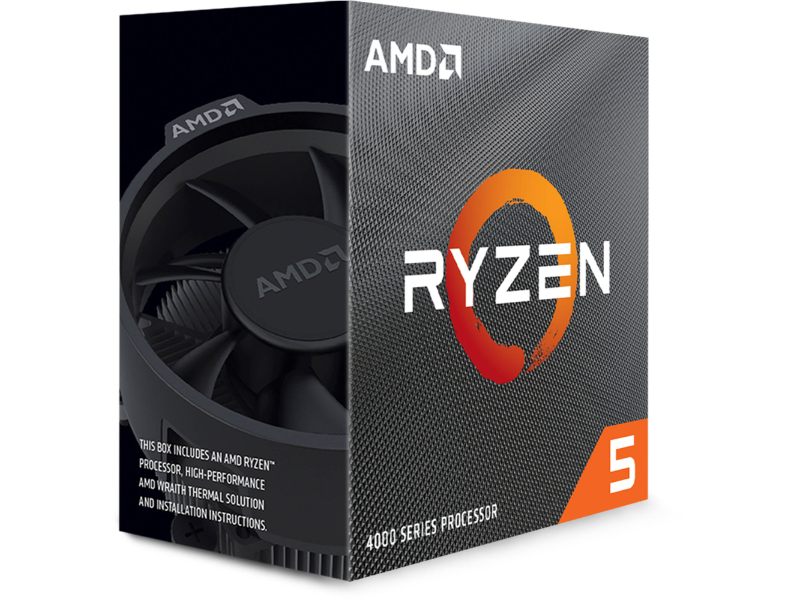 AMD Ryzen 5 4500 3.6GHz up to 4.1GHz Boost, 6C/12T, AM4 Socket, Desktop Processor with AMD Wraith Stealth Cooler