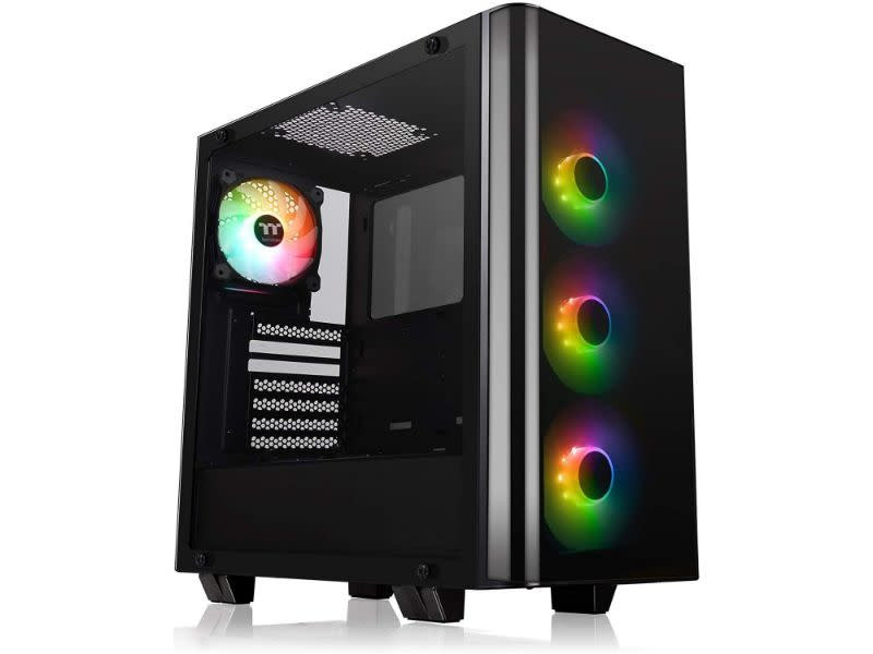 Thermaltake View 21 RGB Plus Edition Tempered Glass Black Steel ATX Mid Tower Desktop PC