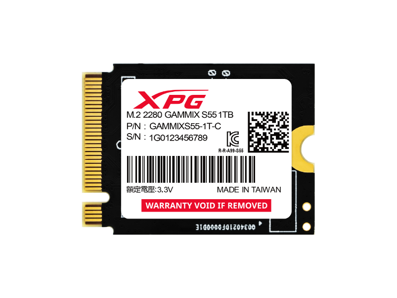 Adata Gammix S55 1TB PCIe Gen 4.0 M.2 2230 Solid State Drive
