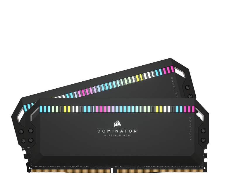 Corsair Dominator Platinum RGB 32GB (2 x 16GB) DDR5-6200MHz CL36 Black Gaming Desktop Memory