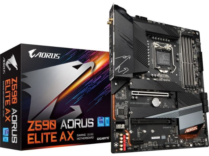 Gigabyte Z590 Aorus Elite AX Intel Z590 Rocket Lake LGA1200 ATX Motherboard + Wifi