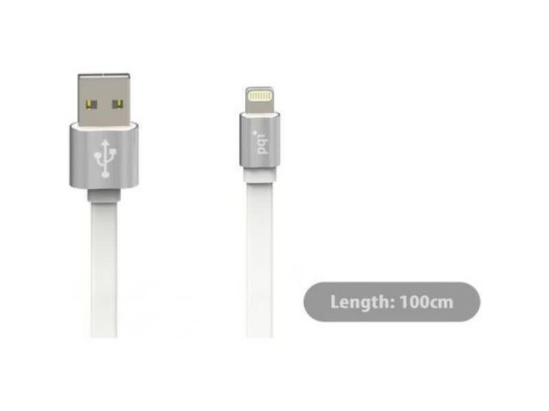 PQi i-Cable Lightning 100cm Cable for Lightning Devices Metalic Silver