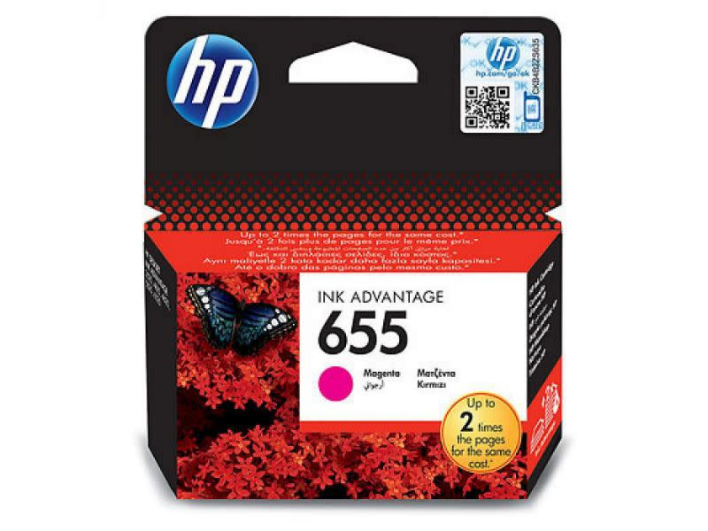 Genuine HP 655 Magenta Ink Advantage Cartridge