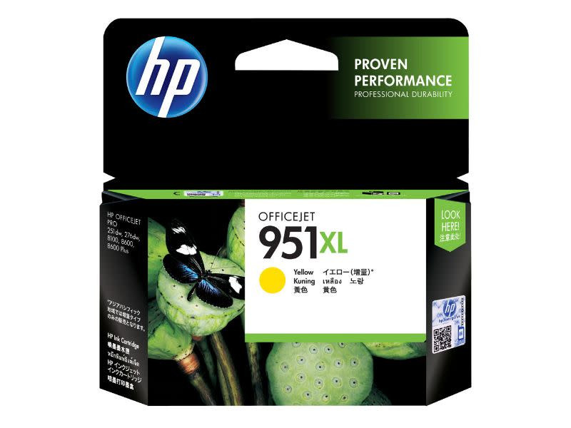 Genuine HP 951XL Yellow Ink Cartridge 1,500 Pages