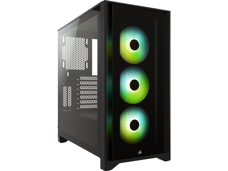 Corsair iCUE 4000X RGB Tempered Glass Black Mid-Tower ATX Case