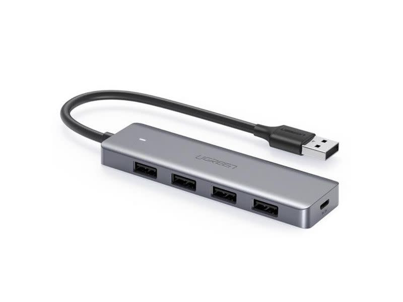 Ugreen USB 3.0 4-Port Hub With Micro USB Grey